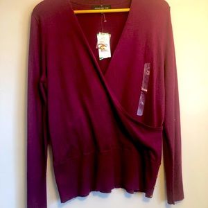 Jones NY Burgundy Sweater Women’s Large NWT